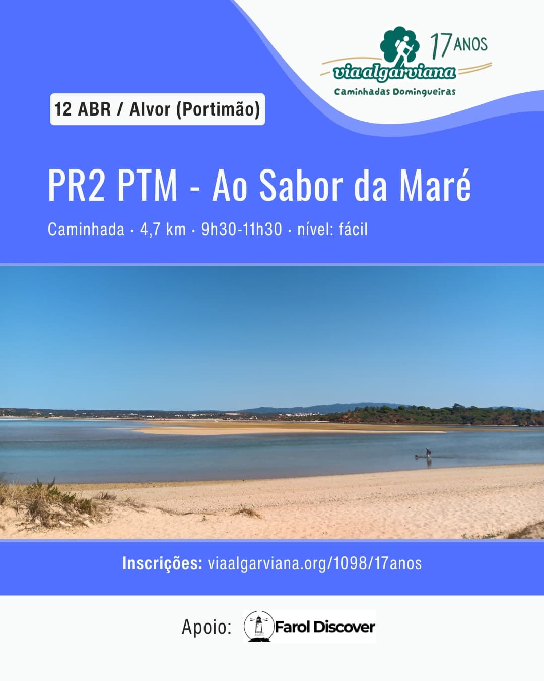 🇵🇹 🌊 𝐃𝐞𝐳𝐚𝐬𝐬𝐞𝐭𝐞 𝐚𝐧𝐨𝐬 𝐝𝐞 𝐜𝐚𝐦𝐢𝐧𝐡𝐚𝐝𝐚𝐬 𝐝𝐞 𝐝𝐨𝐦𝐢𝐧𝐠𝐨.

Este fim de semana, a @viaalgarviana